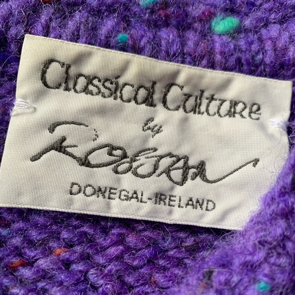 Hand loomed wool sweater from Donnegal Ireland size small - Picture 5 of 6